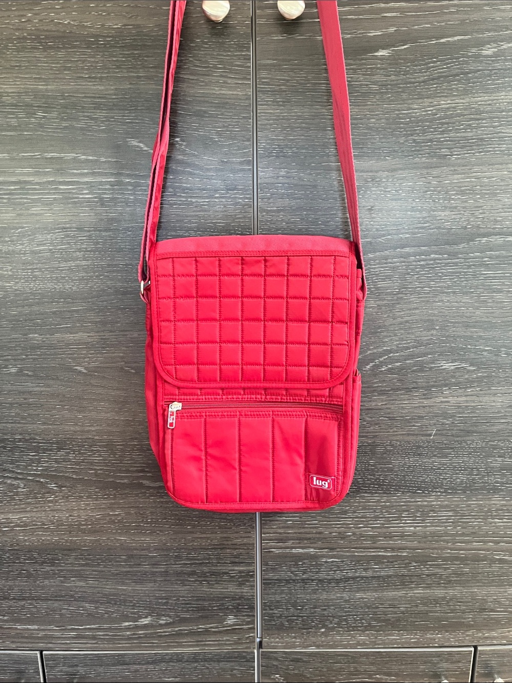 Lug Red Quilted Bag